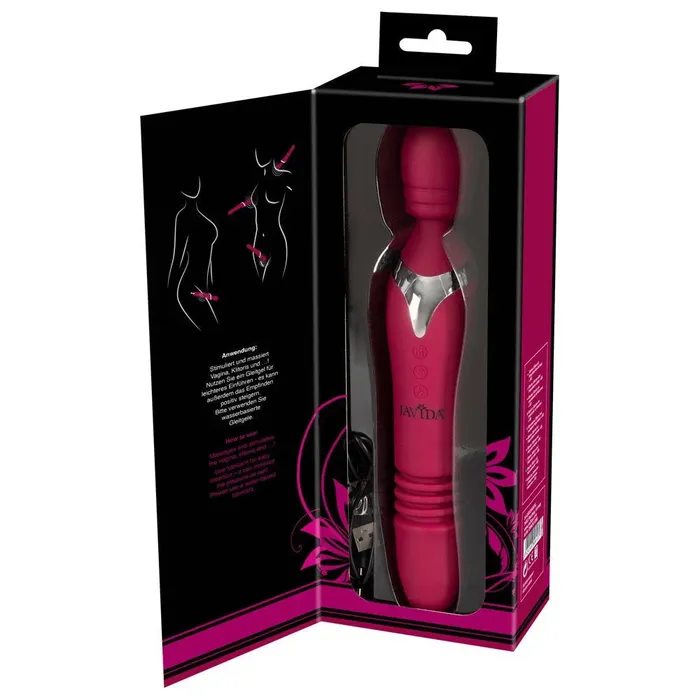 Vibrators Javida Javida Thrusting Rechargeable Dual Wand