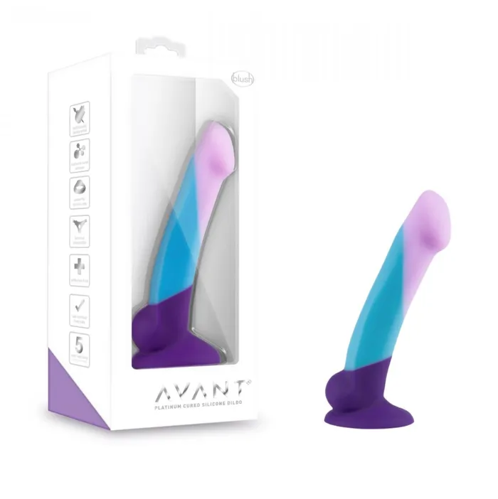 Dildos Blush Avant Purple Haze Silicone Suction Cup Dildo