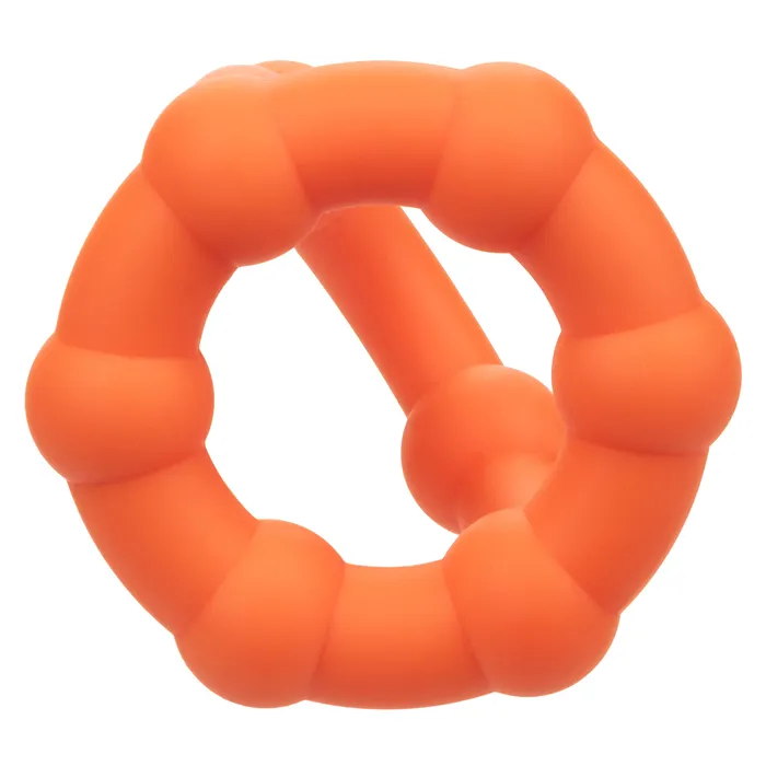 CalExotics Male Sex Toys Alpha Liquid Silicone All Star Ring Orange CalExotics Male Sex Toys Alpha Liquid Silicone All Star Ring Orange