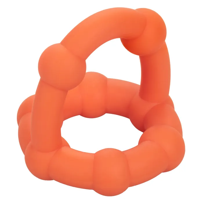 CalExotics Male Sex Toys Alpha Liquid Silicone All Star Ring Orange CalExotics Male Sex Toys Alpha Liquid Silicone All Star Ring Orange
