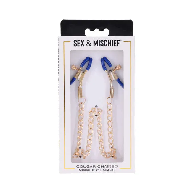Couples Sex Mischief Cougar Nipple Clamps SportSheets