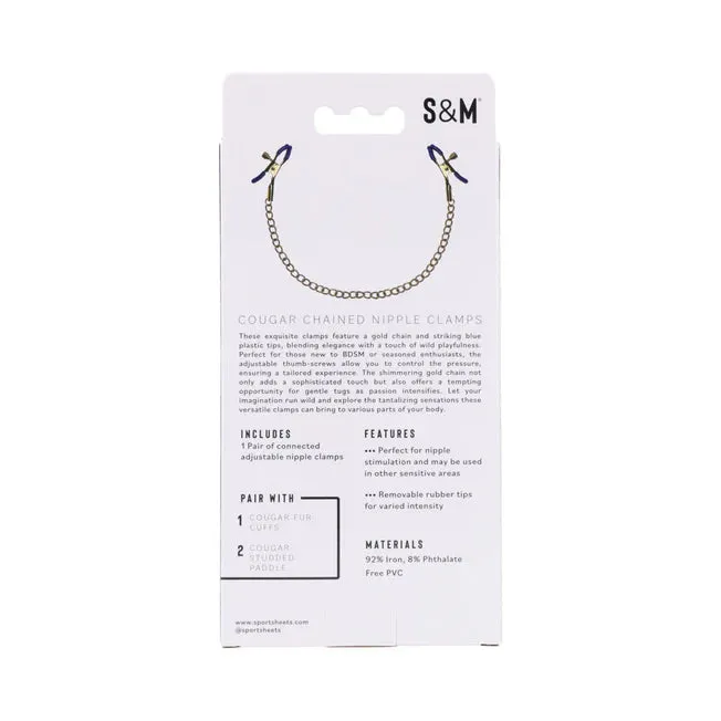 Couples Sex Mischief Cougar Nipple Clamps SportSheets
