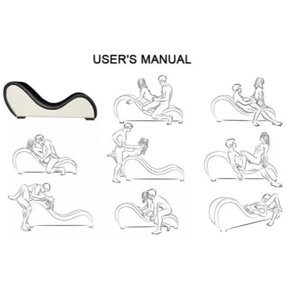 Daytona Restraints Kama Sutra Mebon Chaise Daytona Love Lounge Black Leather