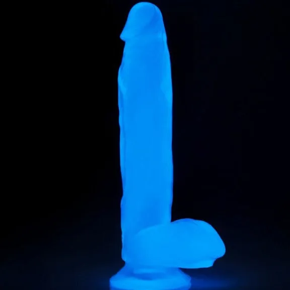 Dildos Lovetoy Lovetoy LUMINO PLAY GLOW IN THE DARK 10 inch Dildo with Balls and Suction Cup Mount Base