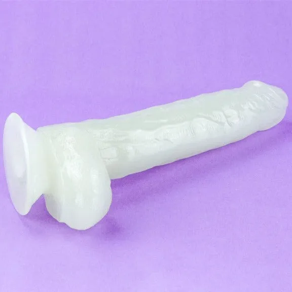 Dildos Lovetoy Lovetoy LUMINO PLAY GLOW IN THE DARK 10 inch Dildo with Balls and Suction Cup Mount Base